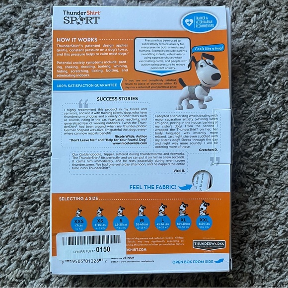 ThunderShirt Sport Anxiety Vest Pink Fuchsia Dog Shirt for Small Dogs 15-25 lbs - Picture 5 of 7